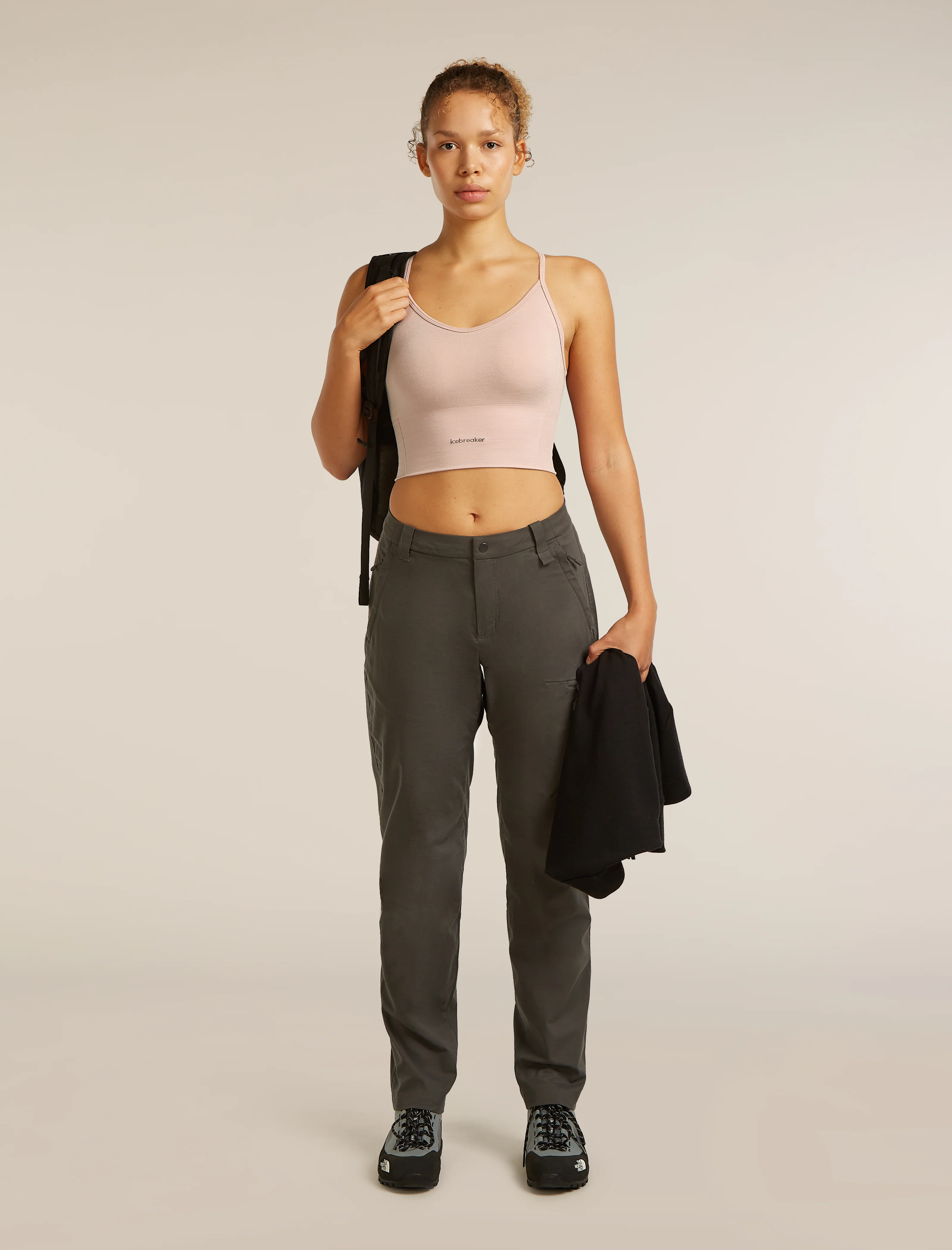 Women's Merino Blend 260 Seamless Rib Strappy Tank - Image 4