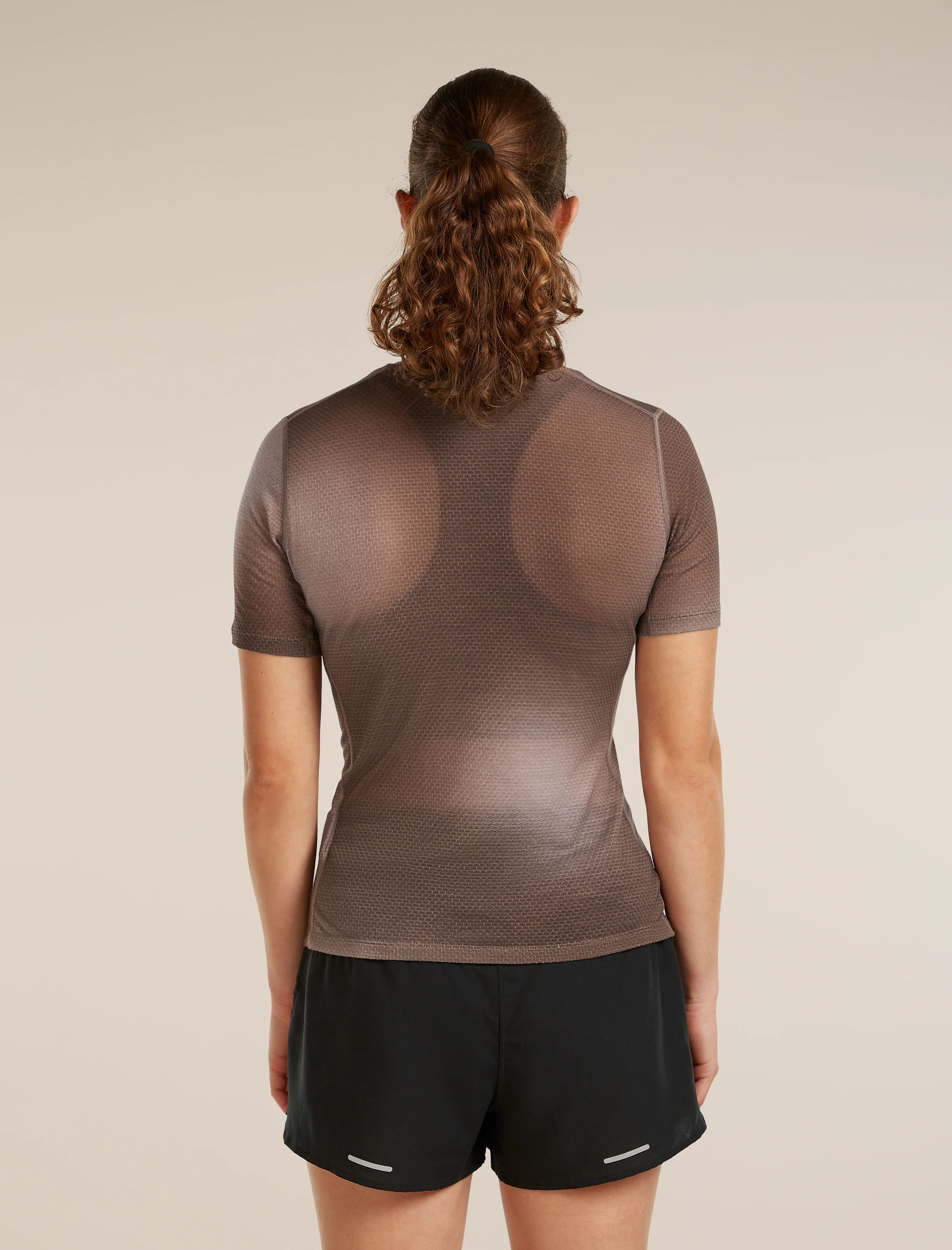 Women's Merino Blend 75 Cool-Lite™ Featherlight™ Short Sleeve Crewe AOP - Image 2
