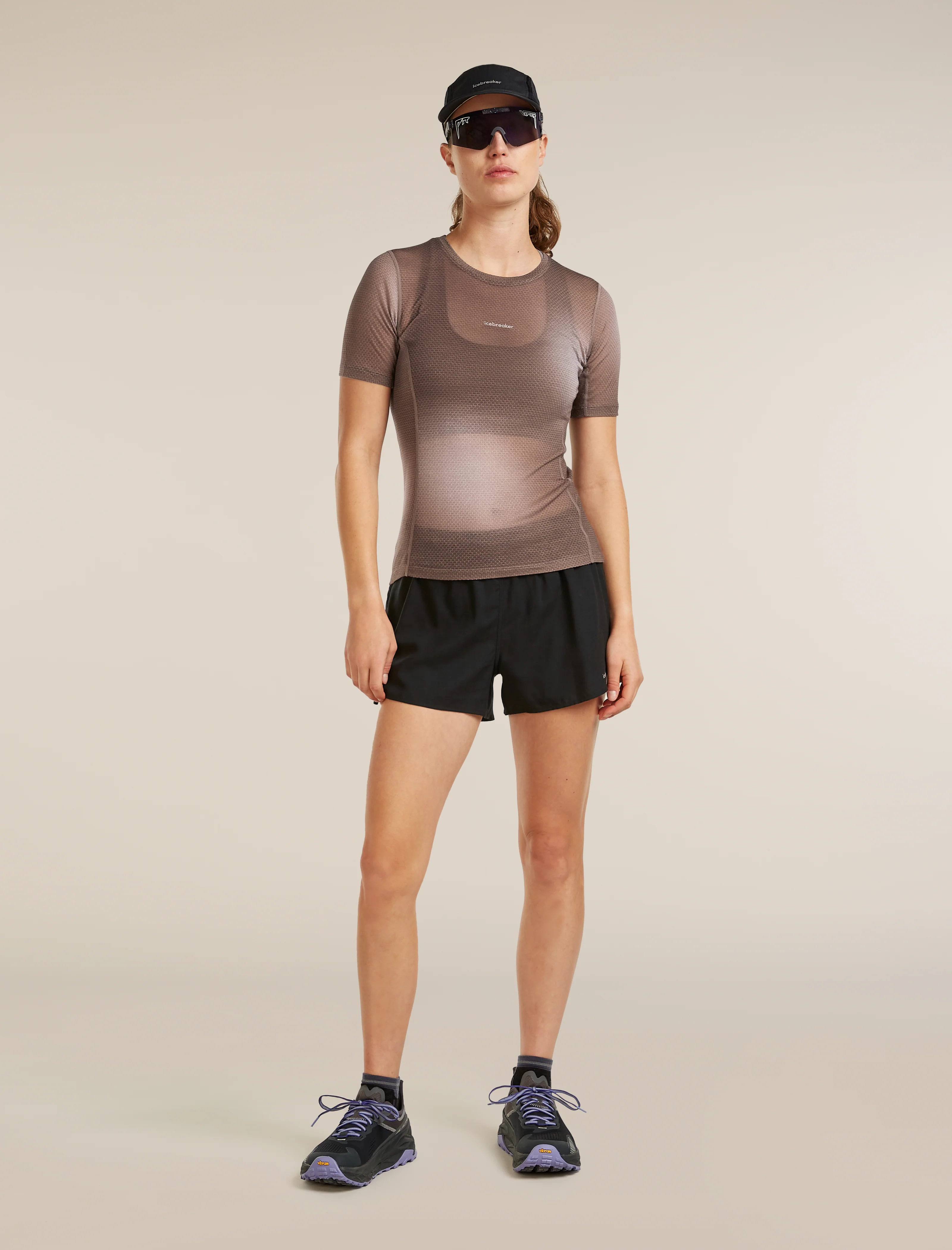 Women's Merino Blend 75 Cool-Lite™ Featherlight™ Short Sleeve Crewe AOP - Image 4